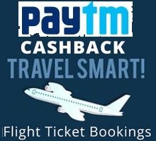 Paytm Flat 1800 or 1600 Cashback Coupons on ANY Flight Tickets