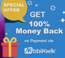 Mobikwik 100% Min Rs 25 to Rs 200 Cashback on TataSky D2H DishTV Dth Recharge -New IPL Coupons