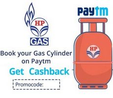 Rs 50 OFF on GAS Cylinder Booking via Paytm Wallet