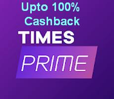 Zingoy Rs 1105 Cashback on Purchase of TimesPrime + 50% Payzapp Cashback