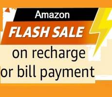 Amazon 100% Cashback Flash Sale on Recharge Bill Payment