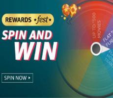 Amazon Rs 100 Back on 125 Spin And Win Trick -Direct Links