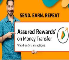 Amazon Send Money Earn Flat Rs 20 Cashback on Sending Rs 30 Deal