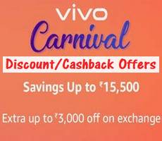 Amazon Vivo Carnival Extra Upto Rs 5000 Off +Extra On Exchange Offers +Bank Offers