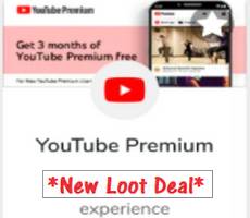 Get 3 Month YouTube Premium at Rs 10 via Referral -How to Get Loot Deal