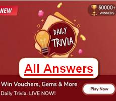 Flipkart Daily Trivia Quiz Todays Answers 1st March 2021 Win Gems