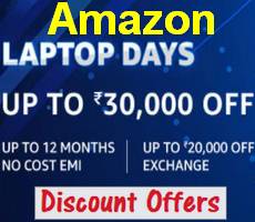 Amazon Laptop Rs 1000 Extra Cashback Deal +10% Bank Deal
