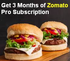 FREE Zomato Pro Subscription 3 Months with Slice Card Spending
