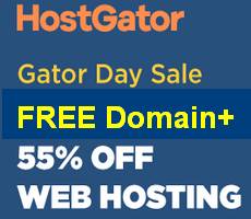 HostGator India FREE Domain +Flat 55% Off on Hosting -New Coupons