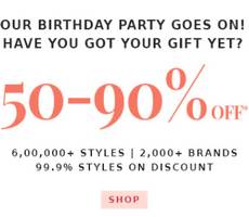 Ajio Birthday Sale Flat 50% to 90% Off On Clothing Till 24th March