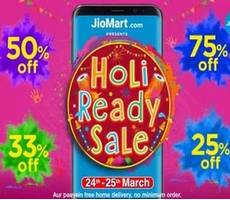 JioMart Holi Ready Sale Big Discount on Grocery 24-26th March