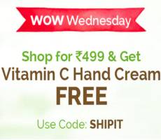 MamaEarth Wow Wednesday FREE Vitamin C Hand Cream Worth Rs 349 +More 5% Off