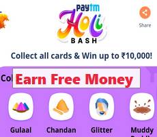 Paytm Holi Bash Cashback How To Collect 9 Cards WIN 14000 Cashback Points