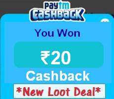Paytm Scan QR Get Rs 20 Cashback on Recharge Bill Pay -New Offer