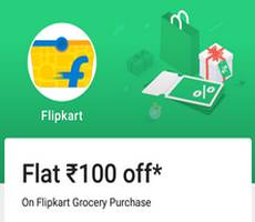 PhonePe Send Money and Get 100 Off Flipkart Grocery Coupon & More