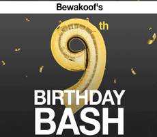 Bewakoof Birthday Bash Sale Upto 67% Off +15% Discount Coupon (1-9th April)