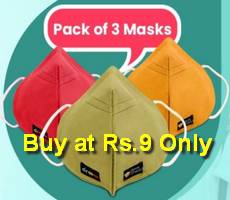 Droom Pack of 3 Masks Sale at Rs 9 Hourly Deals How To LOOT