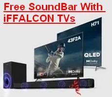 Free SoundBar With iFFALCON TVs +More Rs 4000 Off Deal at Flipkart Sale