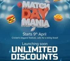 Swiggy Match Day Mania Get 60% Off Daily at 6-7 PM & Special Deals