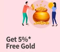 FreeCharge Get 5% FREE Gold on Buying Gold With FreeCharge UPI -All User
