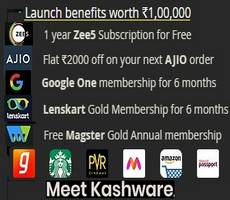 Kashware Loot Free Benefits Worth 1 Lakh Join Wishlist Now (1 Year Zee5, 2000 Off on Ajio, etc)