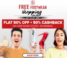 My Central Free Footwear Sale Flat 50% Off +50% Cashback on Top Brands for Men, Women, Kids