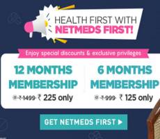 Netmeds First Membership FREE For 3 Months -New Coupon Code