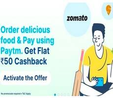 Paytm Flat Rs 50 Cashback on Flipkart Myntra +Flat 50 On Swiggy Zomato