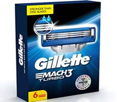 Buy Gillette Set of 6 Mach3 Turbo Shaving Blades at Rs 583 Myntra Lowest Price Deal