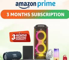 Get FREE 3-Months Prime Subscription with ANY Harman JBL Infinity Product