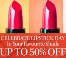Myntra Lipstick Day Sale Upto 50% OFF On Top Brands +Free Products