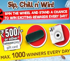 Nescafe Spin Win Rs 500 Amazon Gift Card, JBL Flip, Camera Daily -How To (Till 30th Sep)