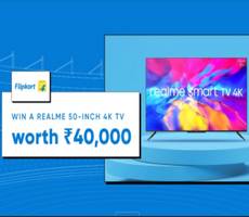 CRED Flipkart Jackpot WIN Realme 4K TV or Rs 1000 OFF Coupon