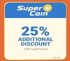 Flipkart Grocery 25% Discount Using SuperCoins During Big Billion Day Sale +Other Deals