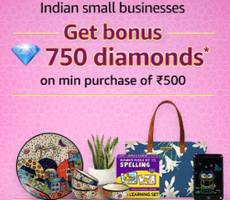 Get 750 Diamonds on Shop From Small Business During Amazon GIF -How To Details