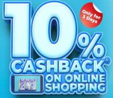 SBI Credit Card Get 10% Cashback Online 3-5th October -Offer Details