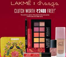 Get Lakme Dhaaga Clutch Free Worth Rs 2400 on Purchase of Rs 2499