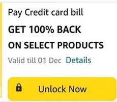 Amazon Pay Credit Card Bill To Unlock 100% Cashback Offer on Shopping -Details