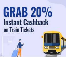 EaseMyTrip Book Train Ticket at 20% Upto Rs 100 Cashback
