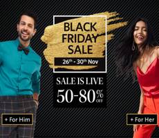Myntra Black Friday Sale Upto 80% OFF +10% OFF Axis or CITI Bank Cards