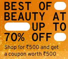 TataCliq Buy Beauty Products of Rs 500 Get Rs 500 Back +10% Off Coupon