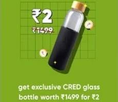 Buy CRED Glass Bottle at Rs 2 Which is Worth Rs 1499 -How To Claim