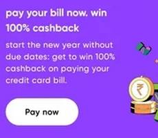 CRED App Pay Credit Card Bill And Win 100% Cashback -New Deal
