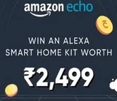 CRED Jackpot Win Alexa Smart Home Kit Worth 2499 Amazon Echo Dot 3rd Gen +Wipro Smart Bulb