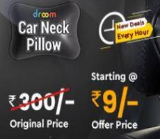 Droom Buy Car Neck Pillow at Rs 9 Sale Hourly Deals
