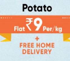 Big Bazaar Potato at Rs 9 Deal +Rs 200 Cashback on 1500 +Free Shipping