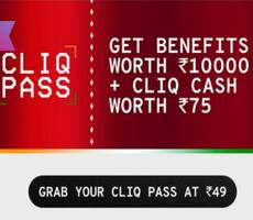 Buy Tata CLiQ Pass at Rs 49 and Get Benefits Worth Rs 10000 +Rs 75 CLiQ Cash Free