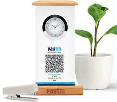 Get Paytm All In One QR Display Wooden Clock Tower at Rs 1 -Free Deal How To