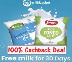MilkBasket Free Milk For 30 Days For New Users Coupon Code Offer