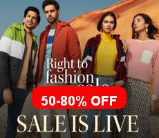 Myntra Right to Fashion Sale Get Flat 50-80% OFF +10% OFF Bank Offers